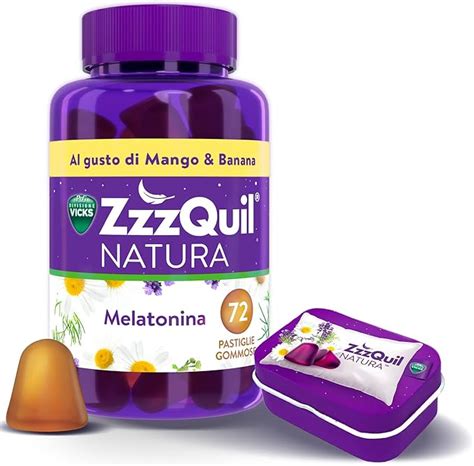 Melatonina ZzzQuil Natura Melatonina Per Dormire Integratore Con