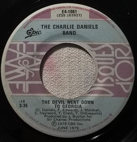 The Charlie Daniels Band - The Devil Went Down To Georgia (1980, Vinyl ...