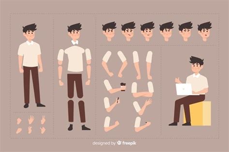 Free Vector Cartoon Character For Motion Design Vector Character