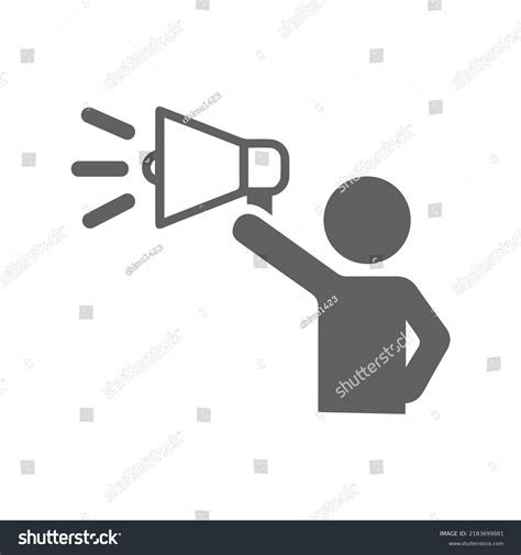 Opportunity Announce Broadcast Icon Gray Vector Stock Vector Royalty