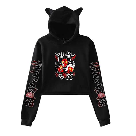 Jmsun Anime Helluva Boss Hoodie Cat Ear Hoodie Womens Girls Cat Ear