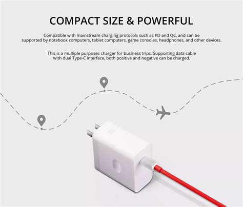 Oneplus Supervooc W Power Adapter With Type C To Type C Cable