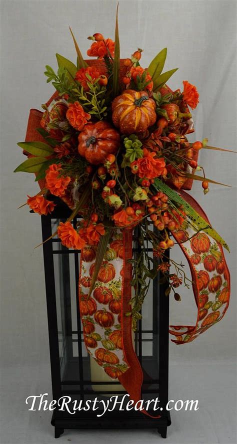 Fall Floral Swag Fall Lantern Swag Lantern Swag Fall Decor Etsy