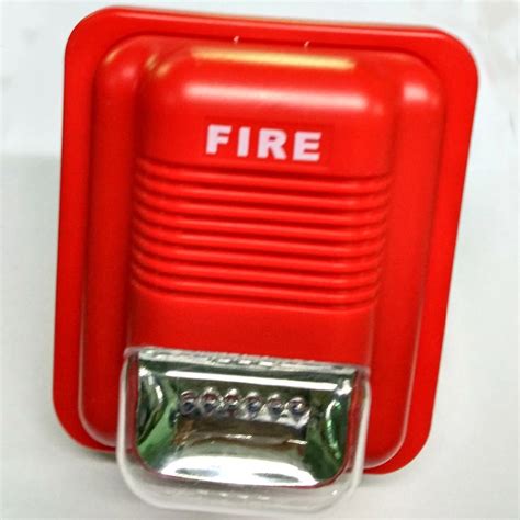 Fire Alarm Siren Security Horn Buzzer 12vdc 24v Sound And Light Fire