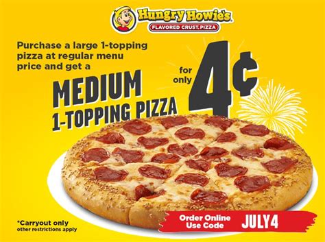 Hungry Howies Coupons Free Pizza With Spent Online At Hungry