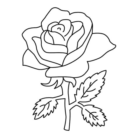 Dibujos De Rosas Animadas Para Colorear Vsun