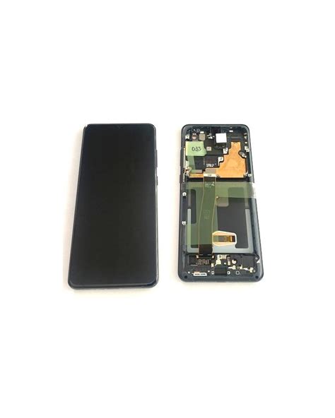 Pantalla LCD Y Tactil Con Marco Negro Para Samsung Galaxy S20 Ultra