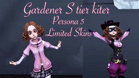 【identity V】gardener Is Broken Persona 5 Limited Skins Noir