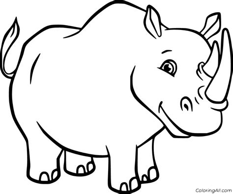 Rhino Coloring Pages Free Printable