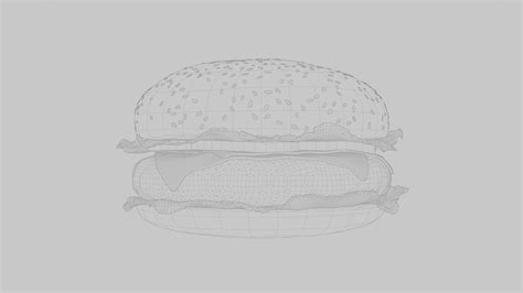 Hamburger Realistic Burger model - TurboSquid 2163923