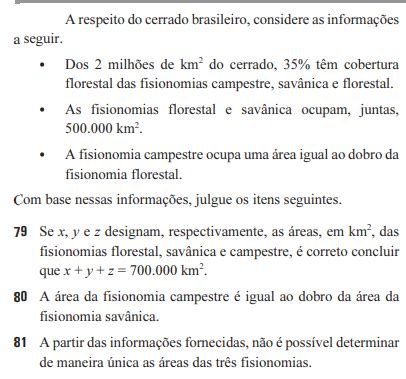 PAS 2 2017 Oii Essa questão é do tipo certo errado o gabar Explicaê