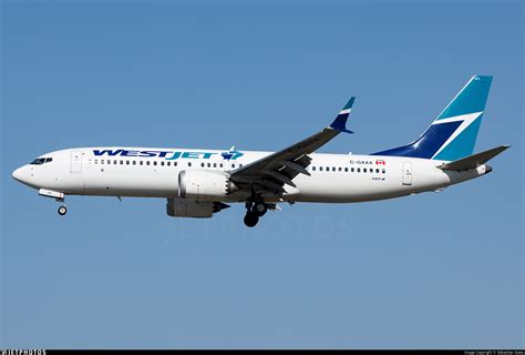 C GXAX Boeing 737 8 MAX WestJet Airlines Sebastian Sowa JetPhotos