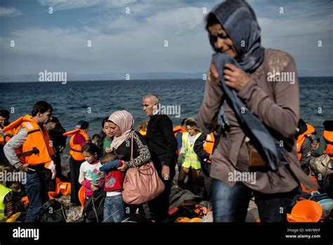 An Asylum Seeker Arrives In Greece After Crossing The Aegean From