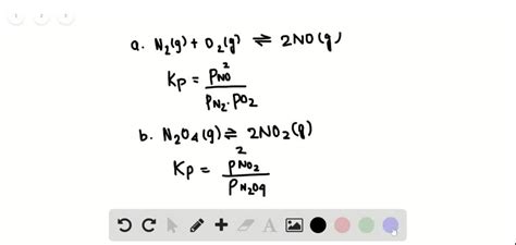 ⏩solvedwrite The Equilibrium Expression Kp For Each Reaction In