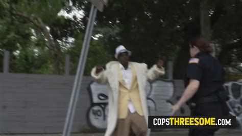 Milf Cops Attend A Discussion Between Pimp And His Dumb Slut