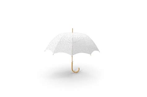 Premium Photo Realistic White Umbrella Parasol