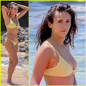 Nina Dobrev Rocks Teeny Yellow Bikini For Beach Day In Hawaii Bikini