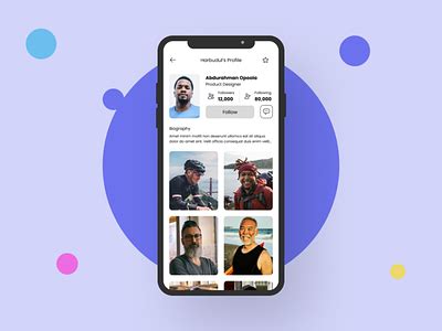 User Profile Ui design by Opoola Abdurahman on Dribbble