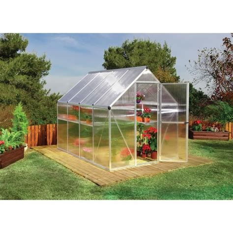 Palram Canopia Serre De Jardin Mythos M Argent Cdiscount Jardin