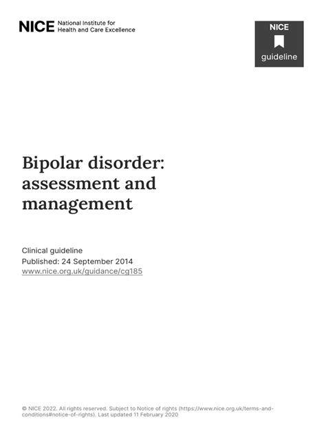 Bipolar Disorder Assessment and Management PDF 35109814379461 | PDF | Bipolar Disorder ...