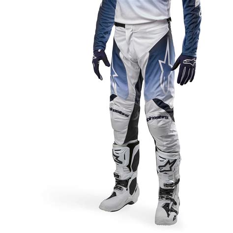 alpinestars racer hoen cross enduro motorcycle pants dark white light