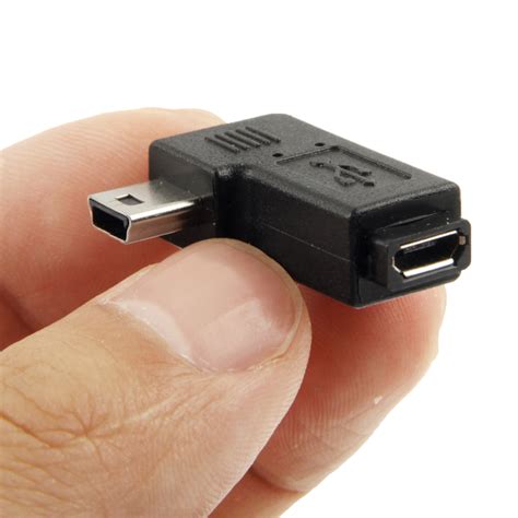 90 Degree Micro Usb To Mini Usb Adapter