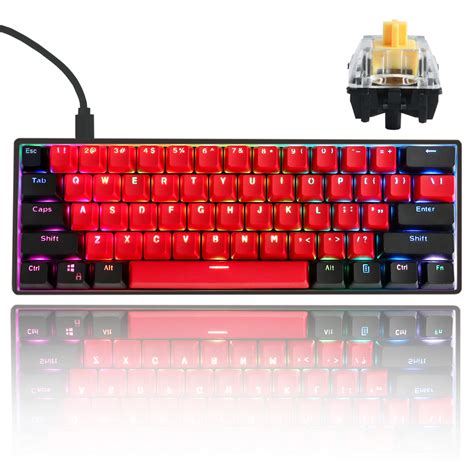 Buy GTSP Gk61 SK61 60 Mechanical Keyboard Custom Hot Swappable 60 Percent Gaming Keyboard With