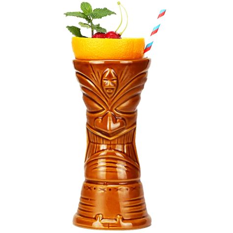 Hawaii Tiki Mugs Cocktail Cup Beer Beverage Mug Wine Mug Ceramic Tiki ...