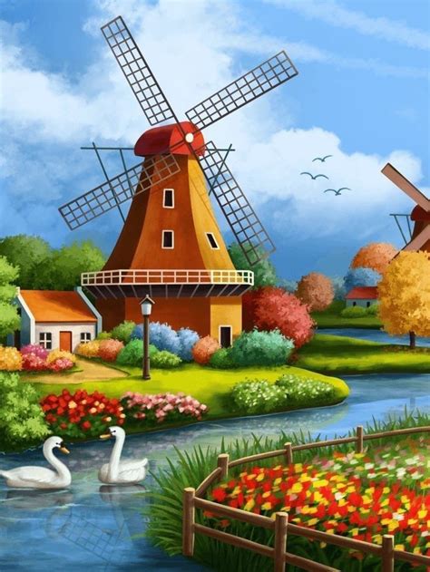 Solve Windmill Jigsaw Puzzle Online With 88 Pieces