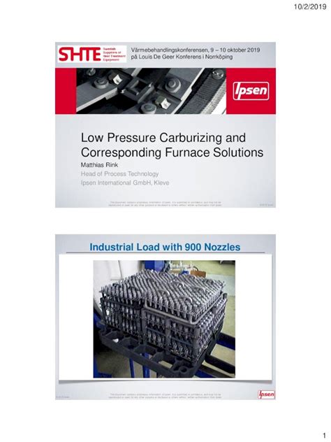 Pdf Low Pressure Carburizing And Corresponding Furnace Solutions