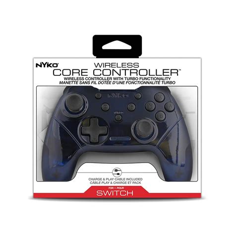 Blue Nyko Wireless Core Controller For Nintendo Switch