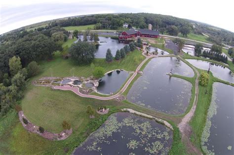 Fishermens Inn Aerial View Of Our 20 Acres And 6 Spring Fed Ponds