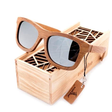 100 Natural Bamboo Handmade Wooden Sunglasses Polarized Lenses Eyewear