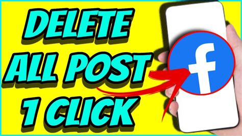 How To Delete All Facebook Posts At Once How To Delete Facebook Posts In One Click Youtube