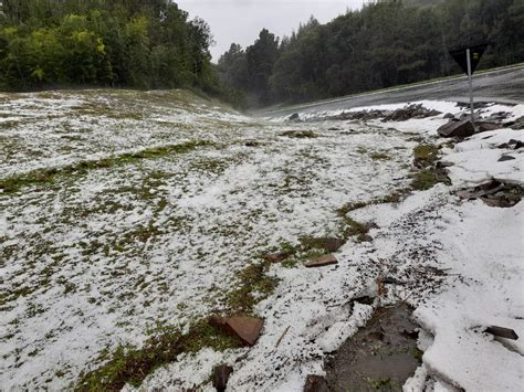 Chuva de granizo muda a paisagem na região de Campina da Alegria Atual FM