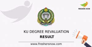 Kakatiya University Degree Revaluation Results 2023 Out KU UG Results