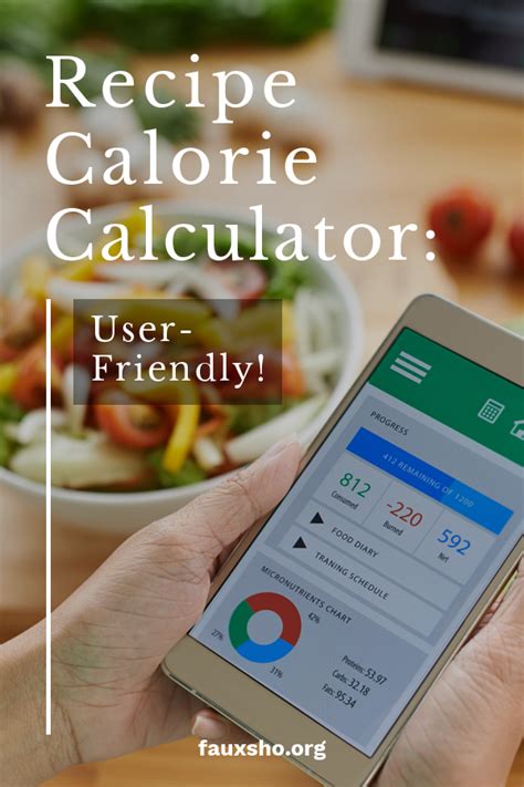 Recipe Calorie Calculator: User-Friendly! | Faux Sho