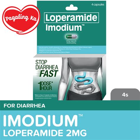 Imodium 2mg 4s Diarrhea Medicine Loperamide Lazada PH