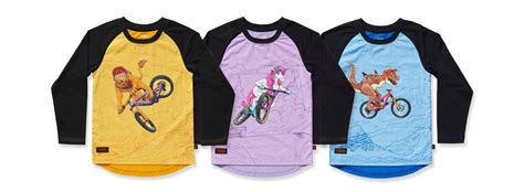 Dinosaurs, Lions, and Unicorns Tear It Up on New Bike Jerseys for Kids ...