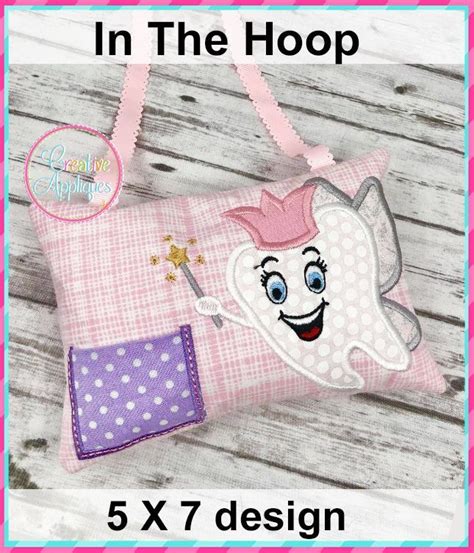 In The Hoop Girl Tooth Fairy Pillow Design X Creative Appliques