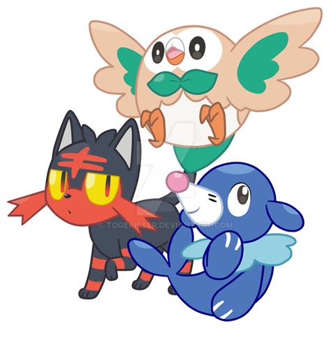 Team Alola Starters By Togekisser On Deviantart