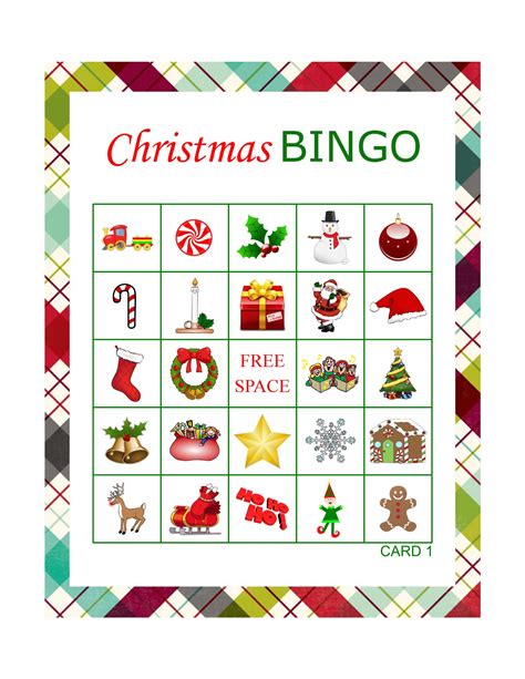 30 Free Printable Christmas Bingo Cards