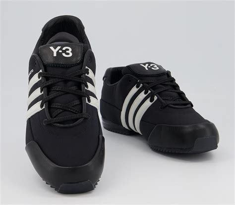 Adidas Y3 Y 3 Sprint Trainers Black White His Trainers