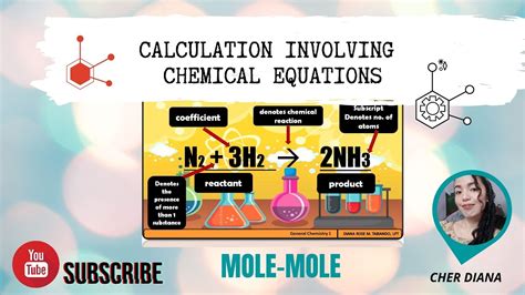 Calculations Involving Chemical Equations Mole Mole Relationship Youtube