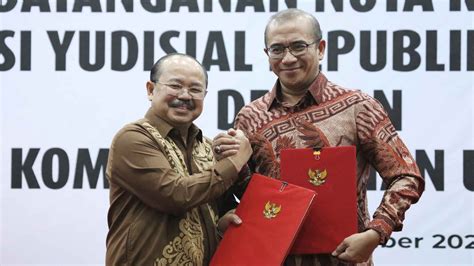 KY KY Dan KPU Tandatangani Nota Kesepahaman Dukung Kelancaran Pemilu