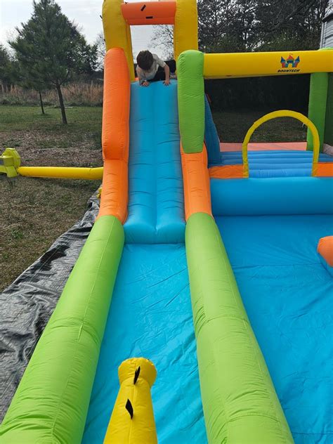 13 Mo Finance BOUNTECH Inflatable Water Slide 8 In 1 Mega