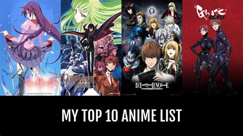 My Top 10 Anime - by NoCheerios | Anime-Planet