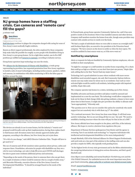 NJ group homes have a staffing crisis. Can cameras and ‘remote care