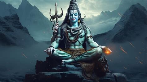 Premium Ai Image Indian God Shiva Shiv Bhole Shankar Bhagwan Maa