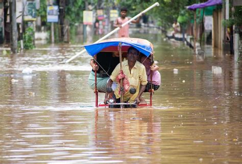 Guwahati Assam India Severe Water Logging After Heavy Rainfall